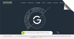Desktop Screenshot of ginzinger.com