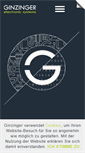 Mobile Screenshot of ginzinger.com