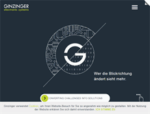 Tablet Screenshot of ginzinger.com